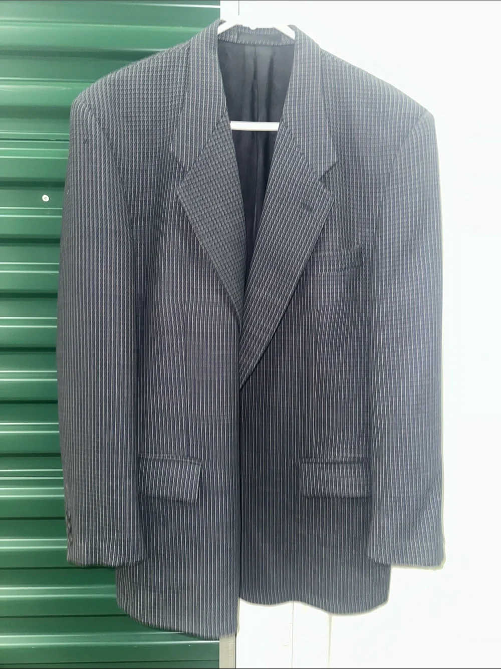 Men's Navy/ tan Check Blazer - Classic Tailored Look